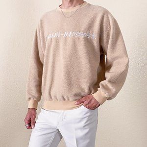 Vintage Harley Davidson Beige Sweater